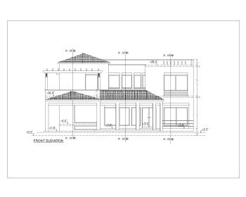 5 BHK House Elevation Design .dwg_1