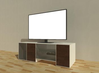 65 Inches TV Flat Stand Revit Family