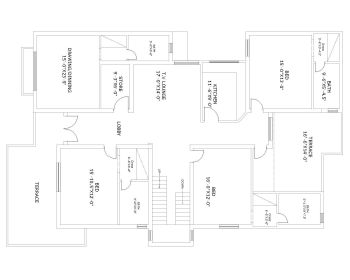 Descargue este plan de vivienda residencial de dimensión 40'x70 'disponible en Autocad versión 2017.