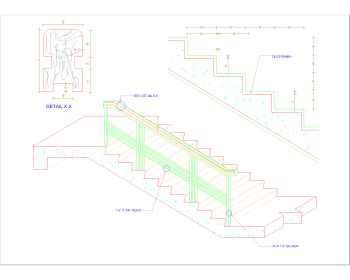 7- STORIED RESIDENCE ARCHITECTURAL STAIR 3 .dwg drawing