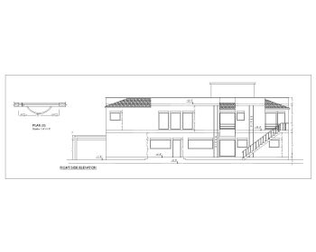 8 BHK House with 3 Car Garage Design Elevation .dwg_4