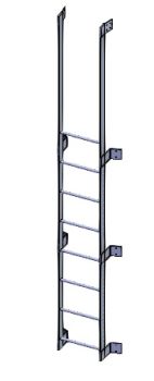 8ft Round Structure Ladder Solidworks model