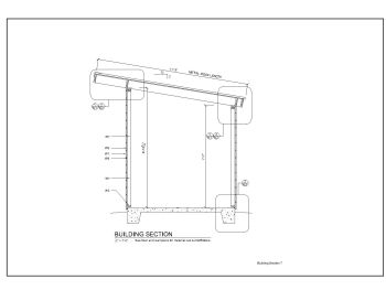 8 x 10 Wooden Shed Design Sectional View .dwg
