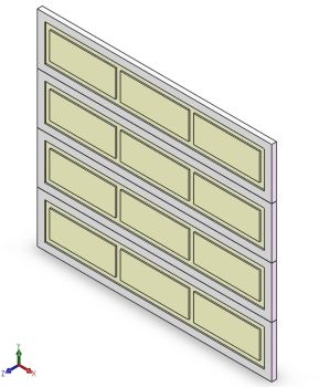 8 x 7 Garage Door solidworks Model
