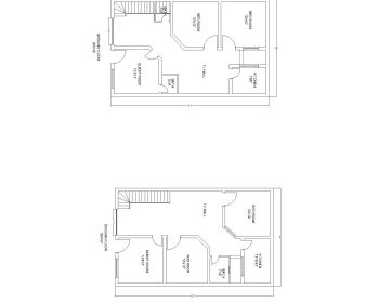 Download this residential house plan of dimension 26'x42' available in Autocad version 2017.