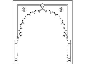 Traditional Arch_14 .dwg drawing