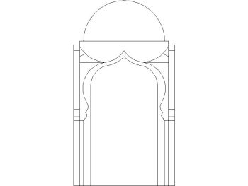 Traditional Arch_22 .dwg drawing