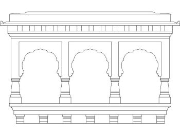Traditional Arch_24 .dwg drawing