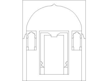 Traditional Arch_25 .dwg drawing