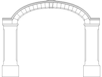 Traditional Arch_28 .dwg drawing