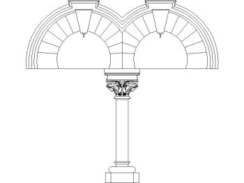 Traditional Arch_32 .dwg drawing