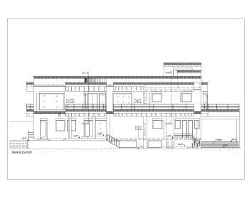 Asian Style 2D Elevations (Multistoried Residential Building) International Standard Type 9-2 .dwg