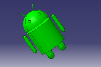 Logotipo de Android 3D. CATPart