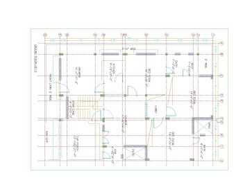 Architectural Drawing with Sloping Roof Design-2 .dwg