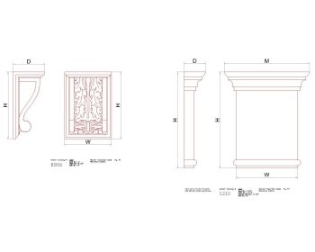 Архитектурные элементы для оформления фасадов-2 .dwg