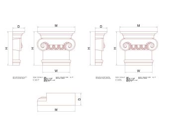 Elementos arquitetônicos para projeto de fachada-3 .dwg