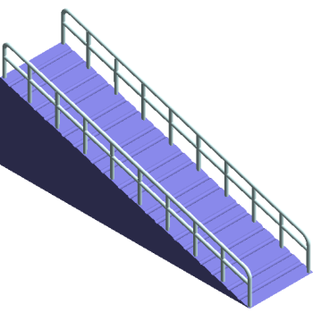 Accessible ramp revit family