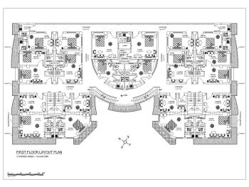 African Style Shopping Mall Design First Floor Plan .dwg_3