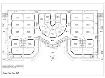 African Style Shopping Mall Design Ground Floor Plan .dwg_2