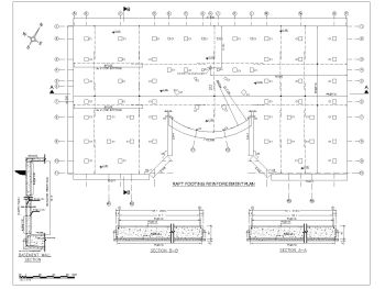 African Style Shopping Mall Design Raft Footing Plan .dwg_9