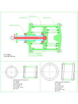Pneumatic Cylinder .dwg drawing