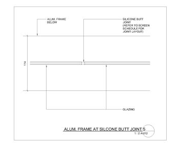 Aluminum Frame at Silicone Butt Joint .dwg