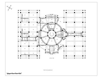American Standard Multistoried Shopping Mall Design 1st Floor Slab Reinforcement Plan .dwg