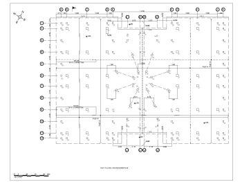 American Standard Multistory Shopping Mall Design Raft Footing Reinforcement Plan.dwg