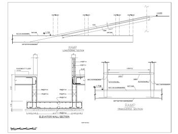 American Standard Multistory Shopping Mall Design Ramp Details .dwg