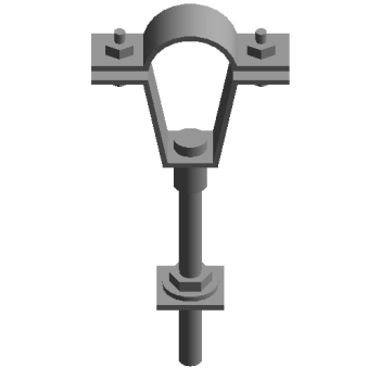 Anchor bolts to fix the riser revit family