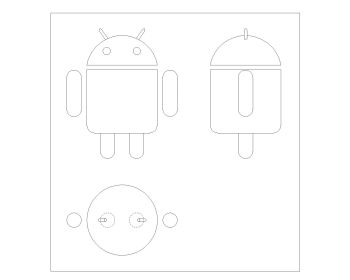 Android Logos in AutoCAD .dwg_1