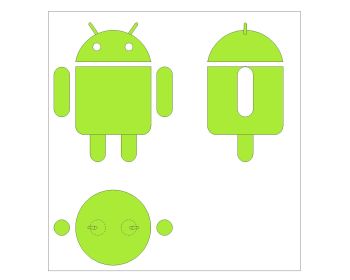 Android Logos in AutoCAD .dwg_2