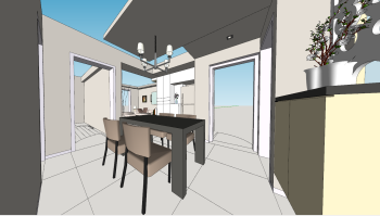 Apartment dining room design skp