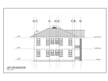 Apartment for 4 Families House Design Elevation .dwg_4