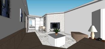 Дизайн гостиной квартиры с коричневым диваном скп