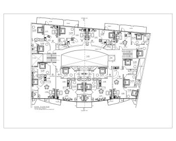 Apartments & Commercial Flats Design 3rd Floor Plan .dwg