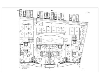Apartments & Commercial Flats Design First Floor Plan .dwg