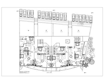 Apartments & Commercial Flats Design Ground Floor Plan .dwg