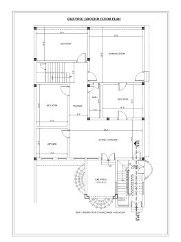 Asian Style 3BHK House Design .dwg_2