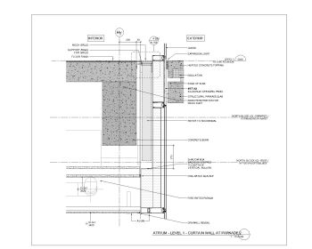 Atrium Level 1 Curtain Wall at Parked .dwg