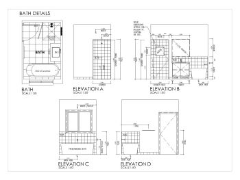 Australian Smart House Design Bath Details .dwg
