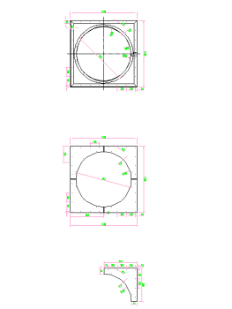 Axial Blower Wall Mounting support.dwg drawing