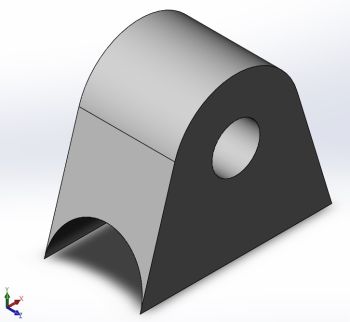 Axle Pillow Solidworks model