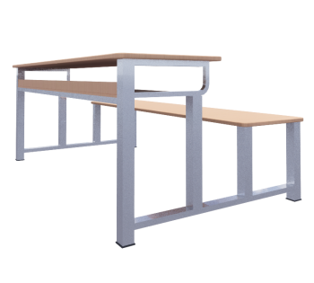 Student table and chair revit model