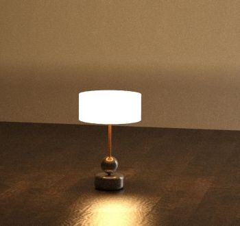 Plastic Bedside Lamp Revit Family