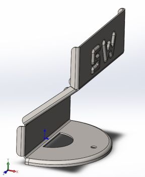 Back Plate & Hitch Solidworks model