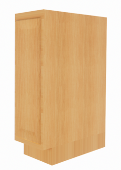 Wooden Base Cabinet 1 Door 9x24x34 revit model
