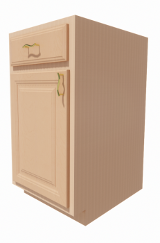 Base_Cabinet_1_door_1_drawer_cutting_board_door_rack_kit revit model