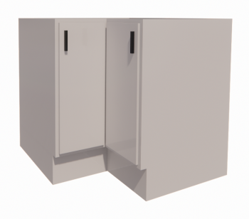 Base Cabinet - Corner Unit revit model