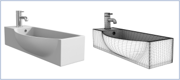 Компактная модель ванны 3ds max